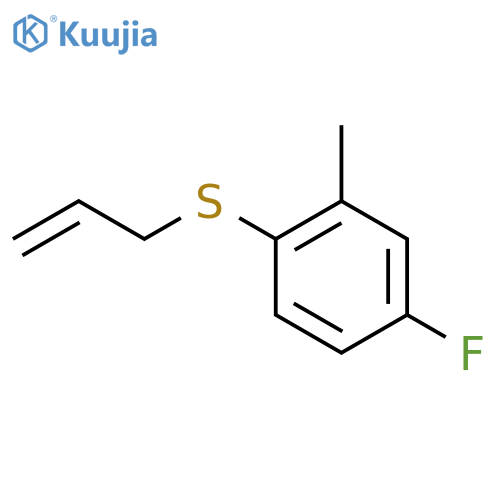 Allyl(4-fluoro-2-methylphenyl)sulfane structure