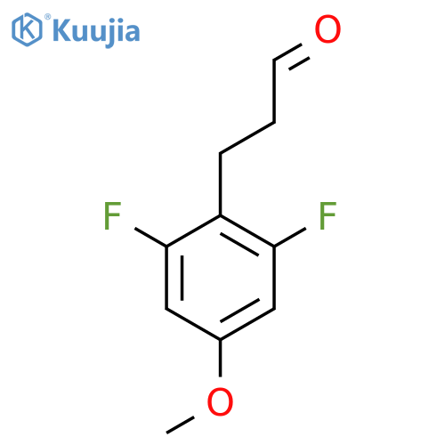 3-(2,6-difluoro-4-methoxyphenyl)propanal structure
