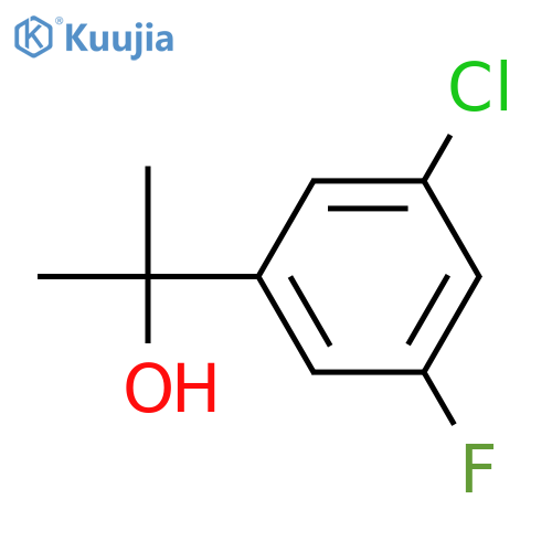 2-(3-chloro-5-fluorophenyl)propan-2-ol structure