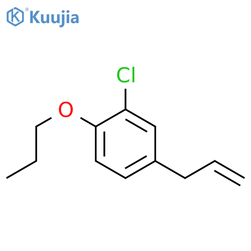 2-chloro-4-prop-2-enyl-1-propoxybenzene structure