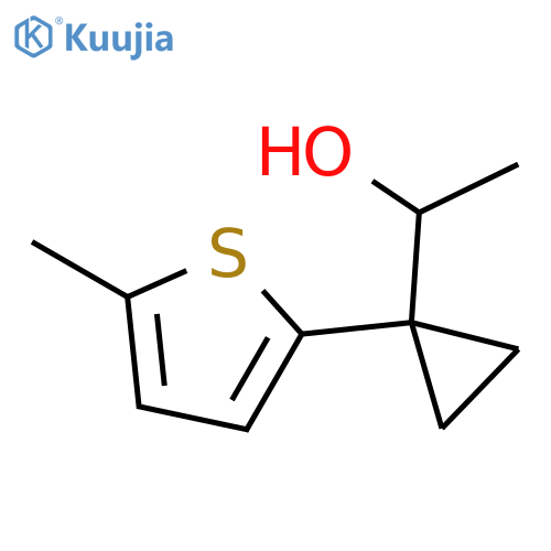 1-1-(5-methylthiophen-2-yl)cyclopropylethan-1-ol structure