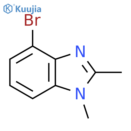 4-bromo-1,2-dimethyl-1H-1,3-benzodiazole structure