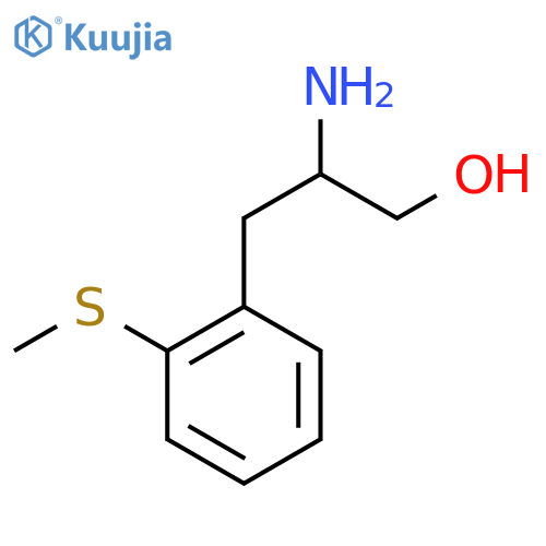 2-amino-3-2-(methylsulfanyl)phenylpropan-1-ol structure