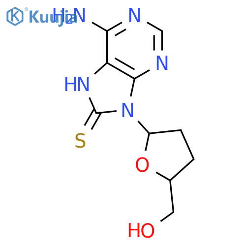 Adenosine, 2',3'-dideoxy-7,8-dihydro-8-thioxo- structure