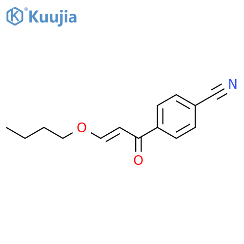 Benzonitrile, 4-[(2E)-3-butoxy-1-oxo-2-propen-1-yl]- structure