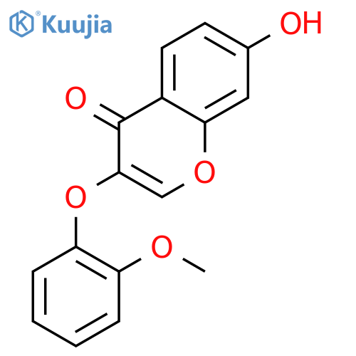 7-hydroxy-3-(2-methoxyphenoxy)-4H-chromen-4-one structure