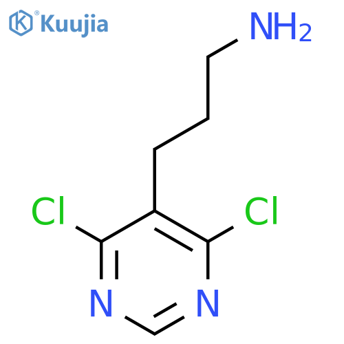 3-(4,6-dichloropyrimidin-5-yl)propan-1-amine structure