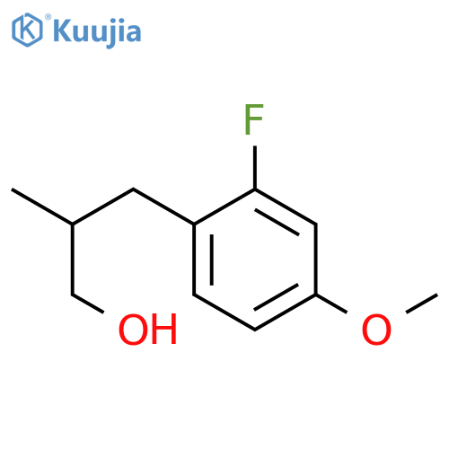 2-amino-3-(2-fluoro-4-methoxyphenyl)propan-1-ol structure