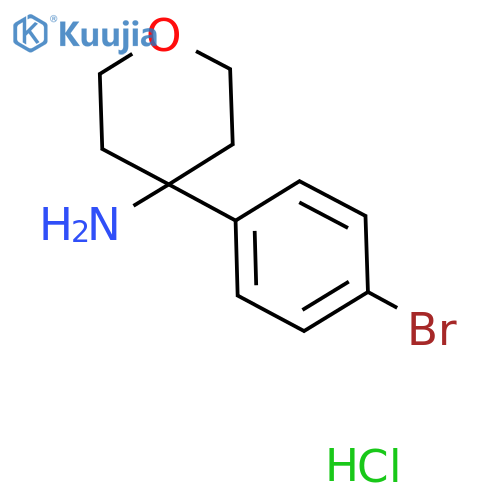 4-(4-Bromophenyl)oxan-4-amine hydrochloride structure