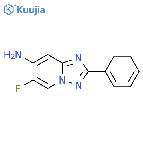 6-Fluoro-2-phenyl-[1,2,4]triazolo[1,5-a]pyridin-7-amine structure