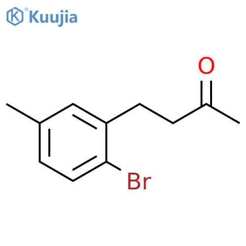 4-(2-bromo-5-methylphenyl)butan-2-one structure