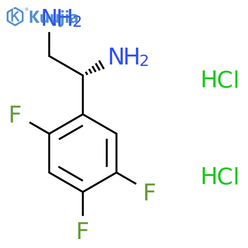 (1R)-1-(2,4,5-TRIFLUOROPHENYL)ETHANE-1,2-DIAMINE DIHYDROCHLORIDE structure
