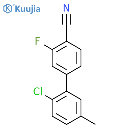 4-(2-chloro-5-methylphenyl)-2-fluorobenzonitrile structure