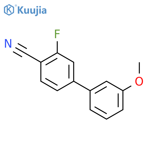2-fluoro-4-(3-methoxyphenyl)benzonitrile structure