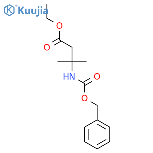 Ethyl 3-(((benzyloxy)carbonyl)amino)-3-methylbutanoate structure