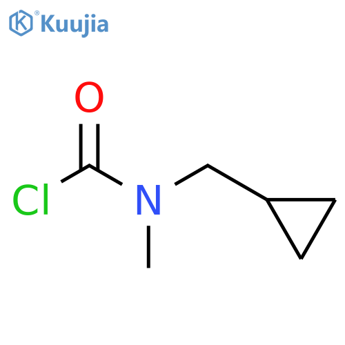 N-(Cyclopropylmethyl)-N-methylcarbamic chloride structure