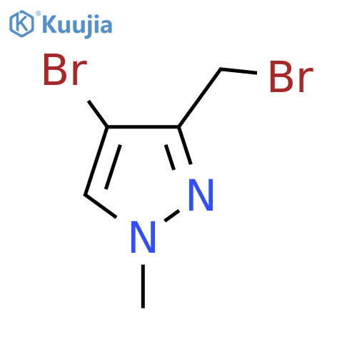 4-Bromo-3-(bromomethyl)-1-methyl-1H-pyrazole structure