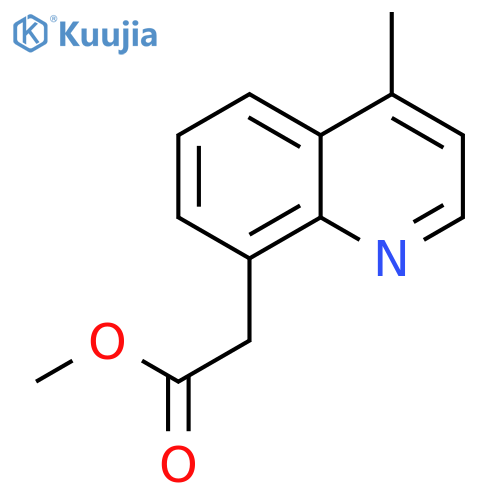 methyl 2-(4-methylquinolin-8-yl)acetate structure
