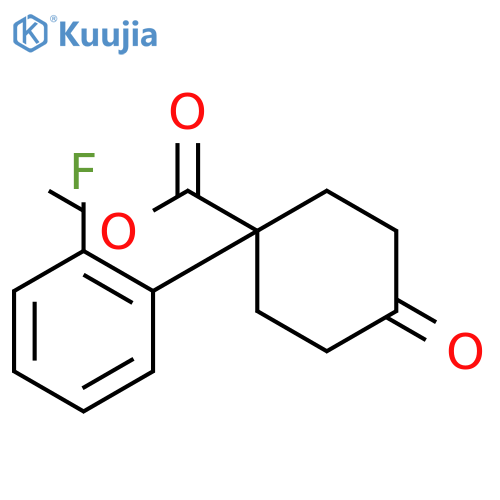 Methyl 1-(2-Fluorophenyl)-4-oxocyclohexanecarboxylate structure