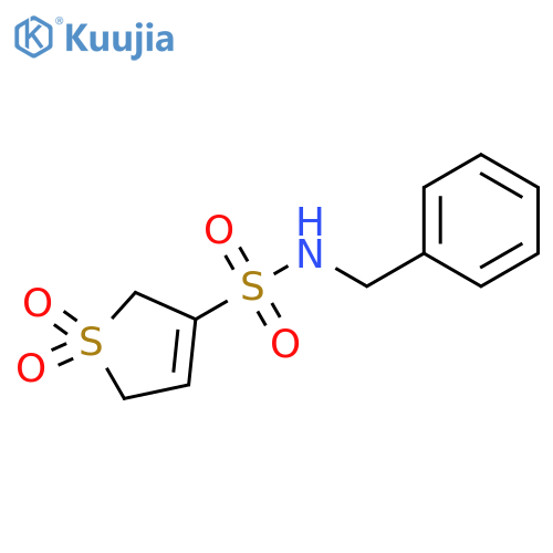 N-benzyl-1,1-dioxo-2,5-dihydro-1lambda6-thiophene-3-sulfonamide structure