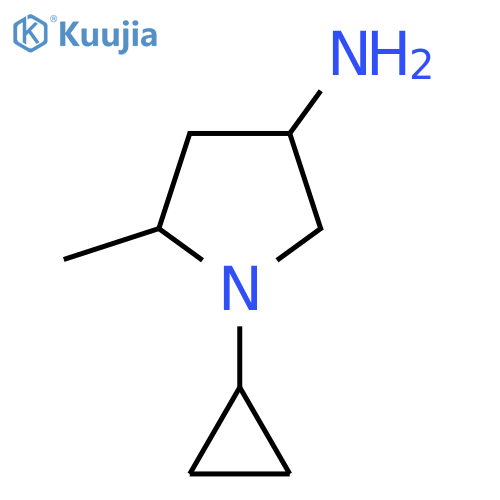 1-Cyclopropyl-5-methylpyrrolidin-3-amine structure