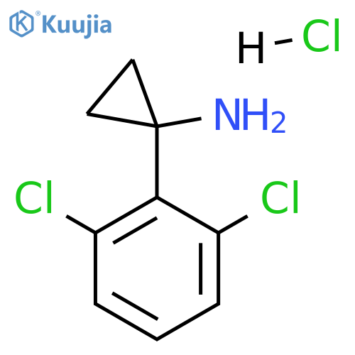 1-(2,6-dichlorophenyl)cyclopropan-1-amine hydrochloride structure