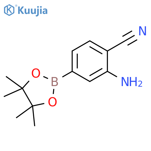 2-Amino-4-(tetramethyl-1,3,2-dioxaborolan-2-yl)benzonitrile structure