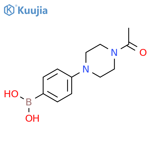 4-(4-Acetyl-1-piperazinyl)phenylboronic Acid structure