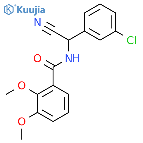 N-[(3-Chlorophenyl)(cyano)methyl]-2,3-dimethoxybenzamide structure