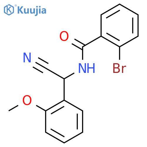 2-Bromo-N-[cyano(2-methoxyphenyl)methyl]benzamide structure
