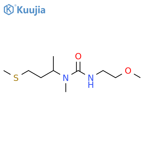 3-(2-Methoxyethyl)-1-methyl-1-(4-methylsulfanylbutan-2-yl)urea structure