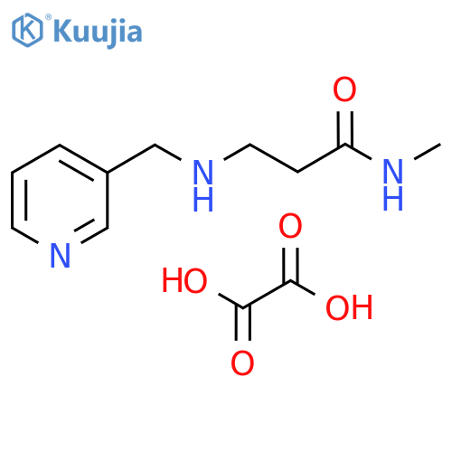 N1-Methyl-N3-(3-pyridinylmethyl)-b-alaninamide oxalate structure