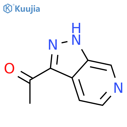1-(1H-pyrazolo3,4-cpyridin-3-yl)ethanone structure