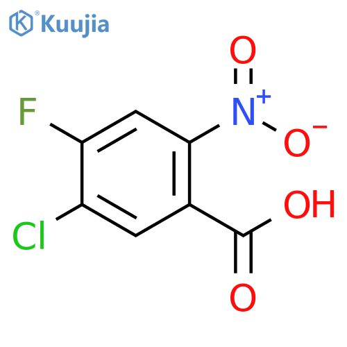 5-chloro-4-fluoro-2-nitrobenzoic acid structure