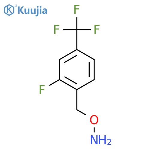 O-{2-fluoro-4-(trifluoromethyl)phenylmethyl}hydroxylamine structure