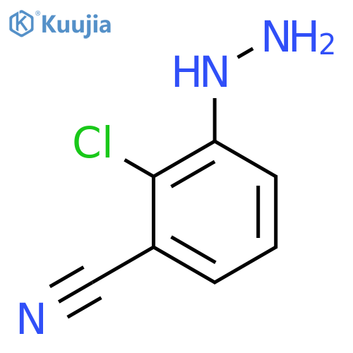 2-Chloro-3-cyanophenylhydrazine structure
