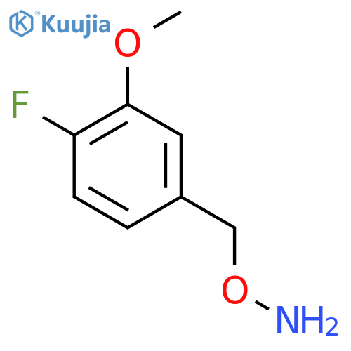 O-(4-fluoro-3-methoxyphenyl)methylhydroxylamine structure