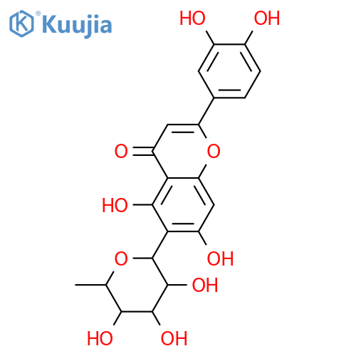 6-C-Fucopyranosyl-3',4',5,7-tetrahydroxyflavone structure