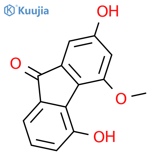 2,5-dihydroxy-4-methoxy-fluoren-9-one structure