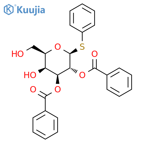 Phenyl 1-thio-beta-D-galactopyranoside 2,3-dibenzoate structure