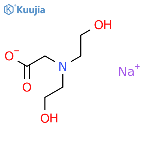 Glycine,N,N-bis(2-hydroxyethyl)-, sodium salt (1:1) structure