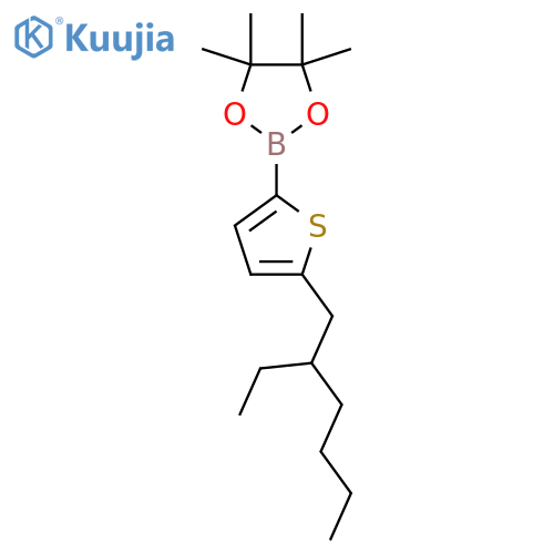 2-[5-(2-Ethylhexyl)thiophen-2-yl]-4,4,5,5-tetramethyl-1,3,2-dioxaborolane structure