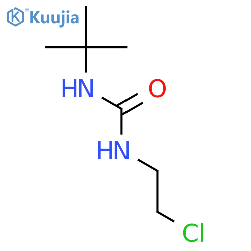 1-tert-butyl-3-(2-chloroethyl)urea structure