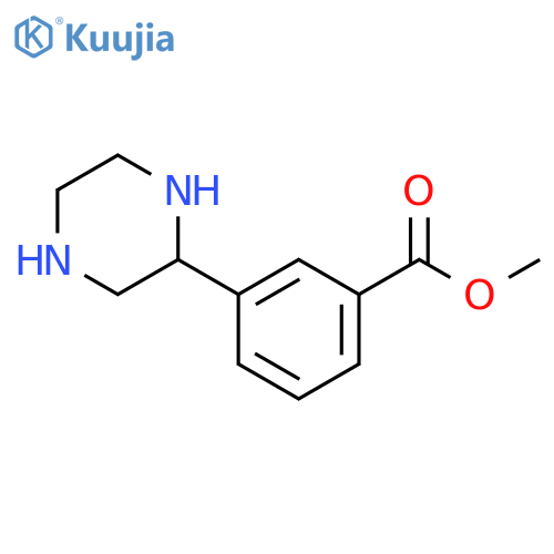 methyl 3-(piperazin-2-yl)benzoate structure