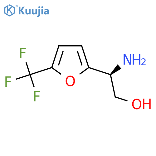 (2S)-2-amino-2-5-(trifluoromethyl)furan-2-ylethan-1-ol structure