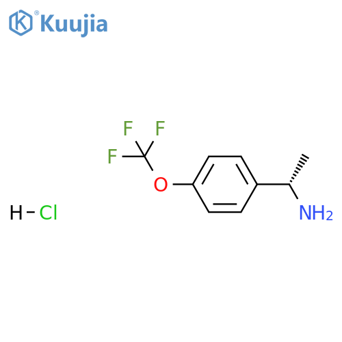 (1S)-1-[4-(trifluoromethoxy)phenyl]ethanamine hydrochloride structure