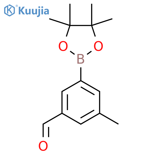 3-methyl-5-(4,4,5,5-tetramethyl-1,3,2-dioxaborolan-2-yl)benzaldehyde structure