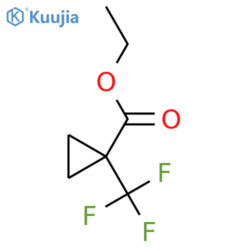 Ethyl 1-(trifluoromethyl)cyclopropanecarboxylate structure