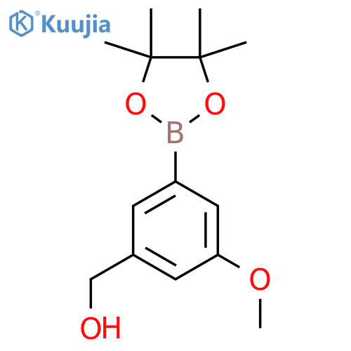 3-methoxy-5-(tetramethyl-1,3,2-dioxaborolan-2-yl)phenylmethanol structure