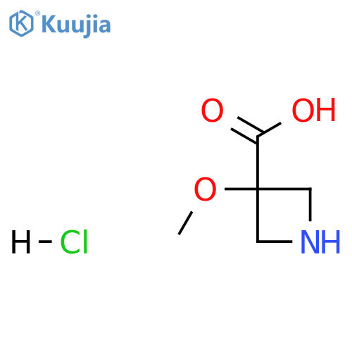 3-Methoxyazetidine-3-carboxylic acid hydrochloride structure